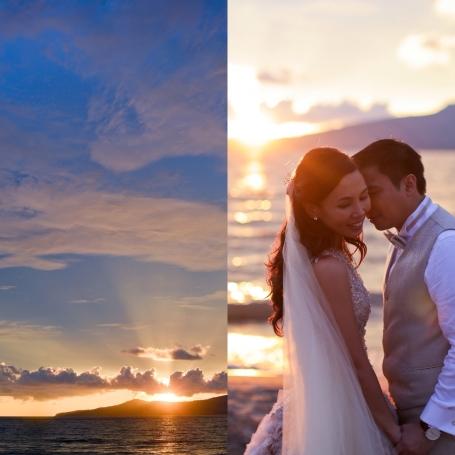 Anvaya Cove Sunset Beach Wedding